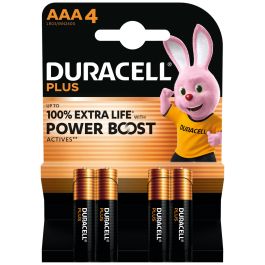 Duracell Pack of 4 Powerboost Plus AAA Batteries
