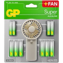 GP Handheld Mini Fan with 12xAA 12xAAA Batteries