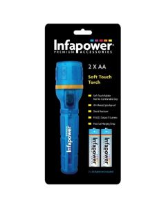 Infapower 2AA LED Soft Touch Rubber Torch F020