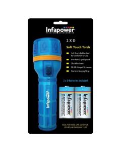 Infapower 2D LED Soft Touch Rubber Torch F021