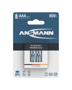 Ansmann Maxe Rechargeable AAA Batteries NiMH 800mAh 4Pk
