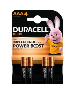 Duracell AAA Batteries with Power Boost MN2400 4-Pack