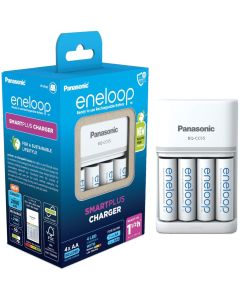 Panasonic Battery Charger & 4 Eneloop AA Batteries 2000mAh