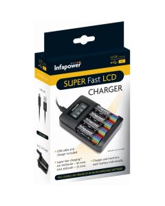 Infapower C013 Super Fast Battery Charger with LDC Display