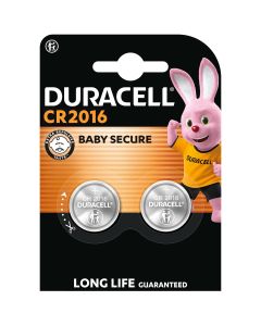 Duracell CR2016 3V Lithium Batteries DL2016 2-Pack
