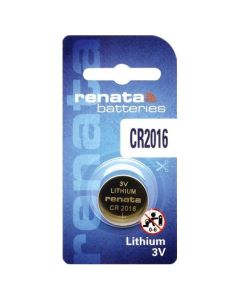 Renata CR2016 3V Lithium Coin Cell Battery | 1-Pack