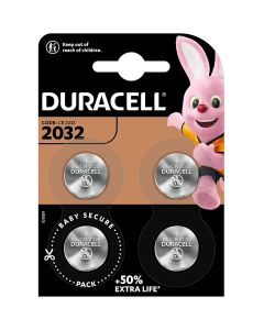Duracell CR2032 3V Lithium Batteries DL2032 | 4-Pack