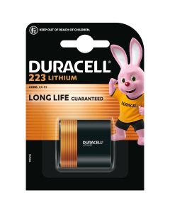 Duracell 223 Lithium Battery 6V DL223 CR-P2 Pack of 1