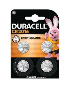 Duracell CR2016 3V Lithium Batteries DL2016 | 4-Pack