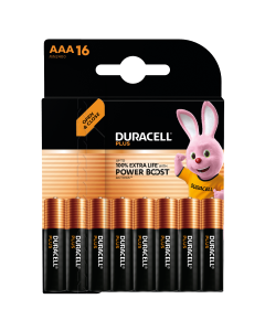 Duracell Plus AAA Batteries with Power Boost 16-Pack