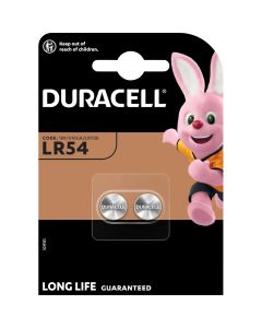Duracell LR54 LR1130 AG10 Button Cell Batteries | 2-Pack 