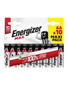 Energizer Max AA Alkaline Batteries 10-Pack