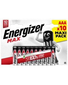 Energizer Max AAA Alkaline Batteries 10-Pack