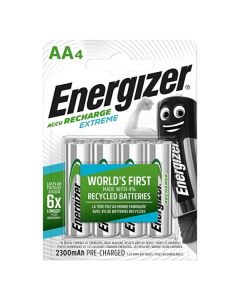 Energizer AA 2300mAh Rechargeable Batteries HR6 NiMH 4Pk