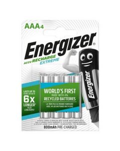 Energizer AAA 800mAh Rechargeable Batteries NiMH 4Pack