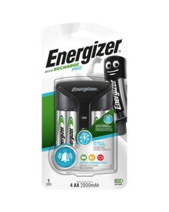 Energizer Accu Recharge Pro Battery Charger & 4x 2000mAh AA Batteries