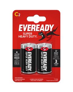 Eveready Super Zinc Batteries C R14 2-Pk