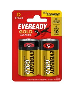 Eveready Gold Alkaline D LR20 Batteries 2-Pack