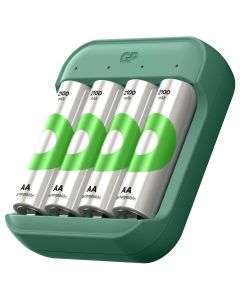 GP USB-C Battery Charger with 4 x AA Rechargeable Batteries