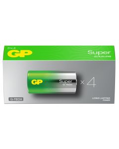 GP Super Alkaline D Batteries GP13A | 4-Pack