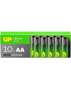 GP Ultra Plus AA Batteries 200% More Power | Box of 10