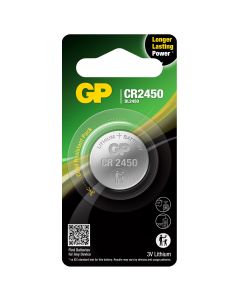 GP CR2450 3V Lithium Battery Card of 1 (GPCR2450)