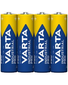 Varta Industrial Pro AA LR6 Alkaline Batteries | Pack of 4