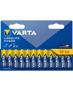 Varta Longlife Power AA Batteries LR6 4906 12-Pack