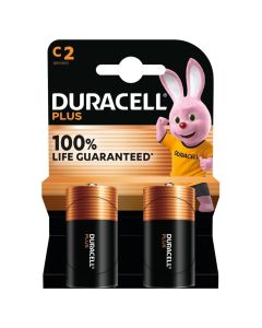 Duracell Plus C Batteries LR14 MN1400 2-Pack