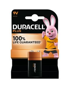 Duracell Plus 9V Alkaline Battery 6LR61 MN1604 PP3