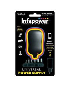 Infapower P002 1000mA AC/DC Universal Mains Power Supply
