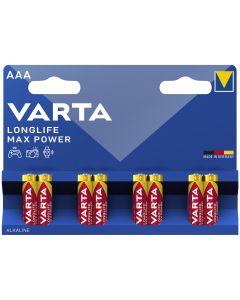 Varta Longlife Max Power AAA LR03 Batteries | 8-Pack