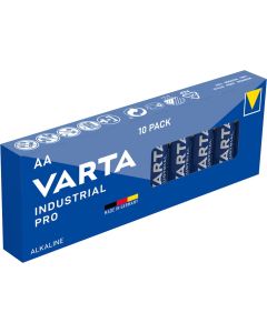 Varta Industrial Pro AA LR6 Alkaline Batteries | Bulk Box of 10