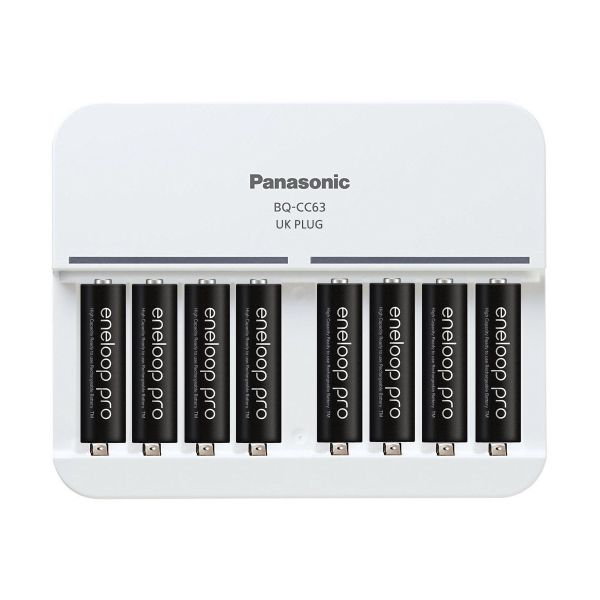 Panasonic Eneloop Pro AA 2500mAh Rechargeable Batteries 8 Pack